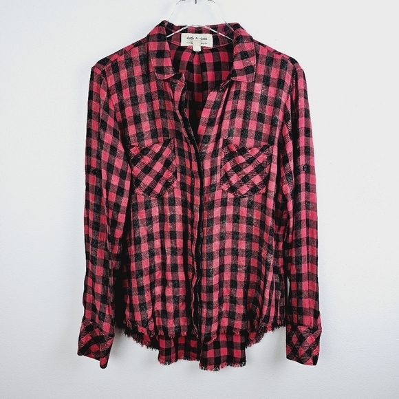 cloth & stone Tops - Anthropologie Cloth & Stone Buffalo Check Button Front Shirt